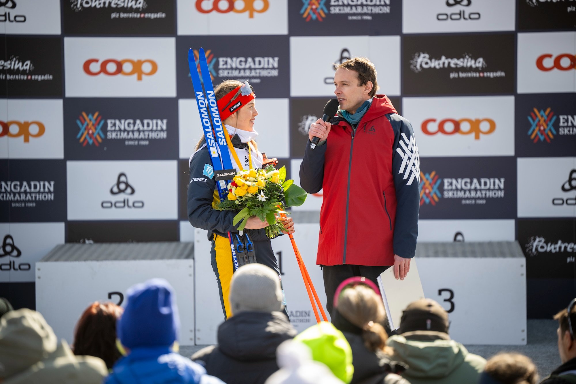 Interview-Einsatz HFT Graubünden Engadin Skimarathon 2026
