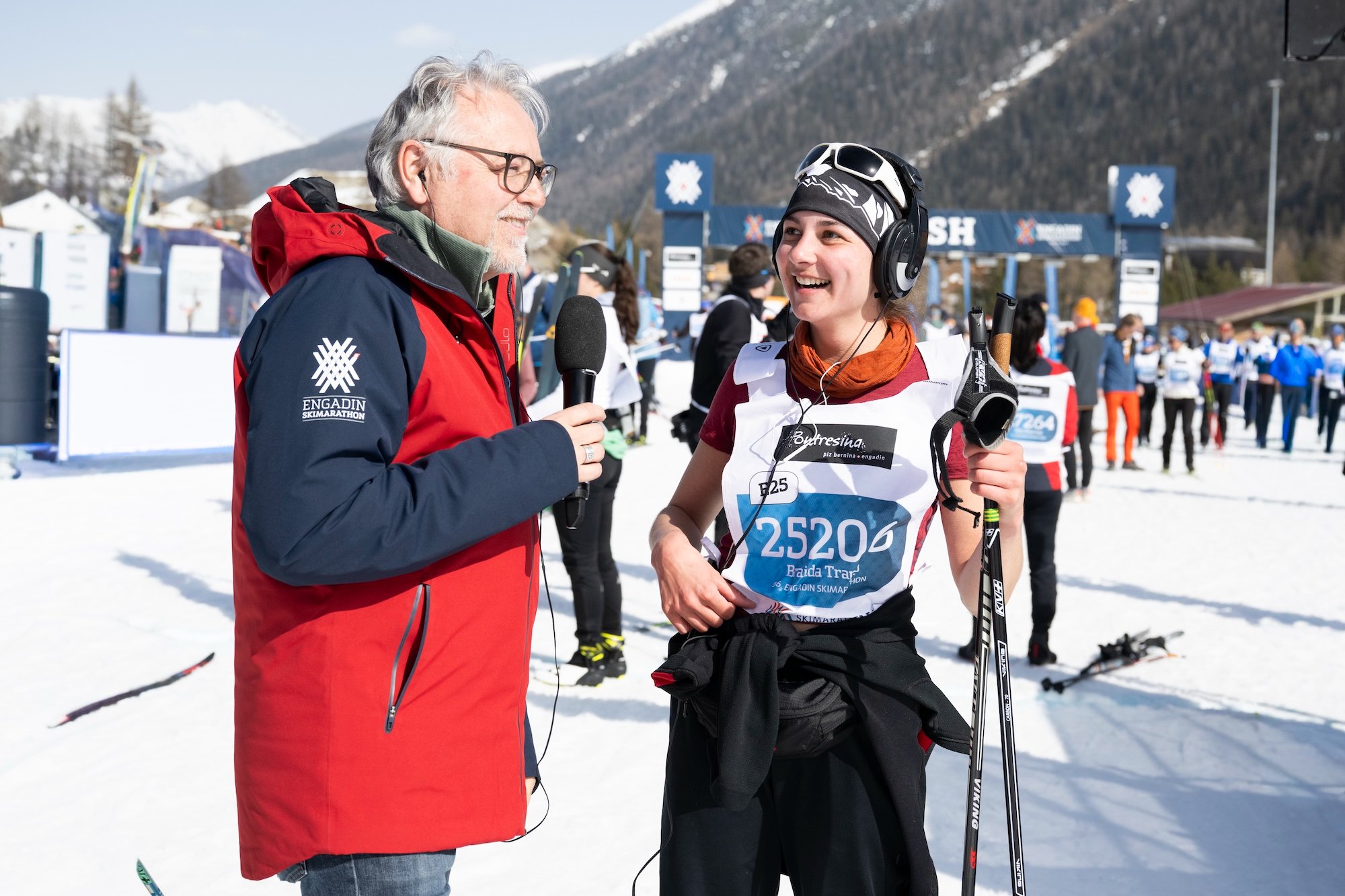 Speaker-Einsatz HFT Graubünden Engadin Skimarathon 2026