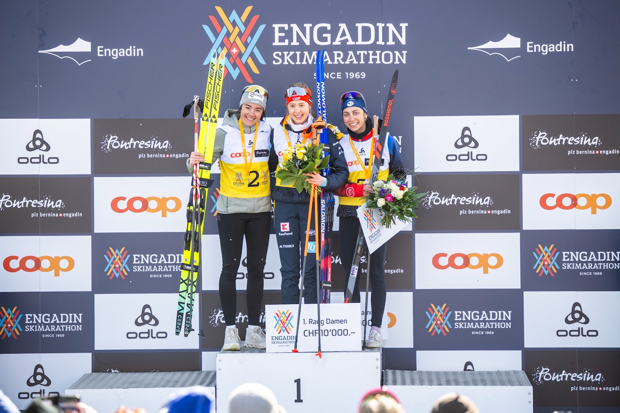 Engadin Skimarathon 2026 mit Studierenden der Höheren Fachschule für Tourismus & Management